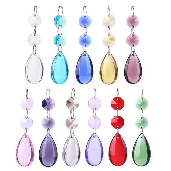 

party decoration stainless steel wire ring door string tassel crystal glass curtain beads drop ornaments wedding