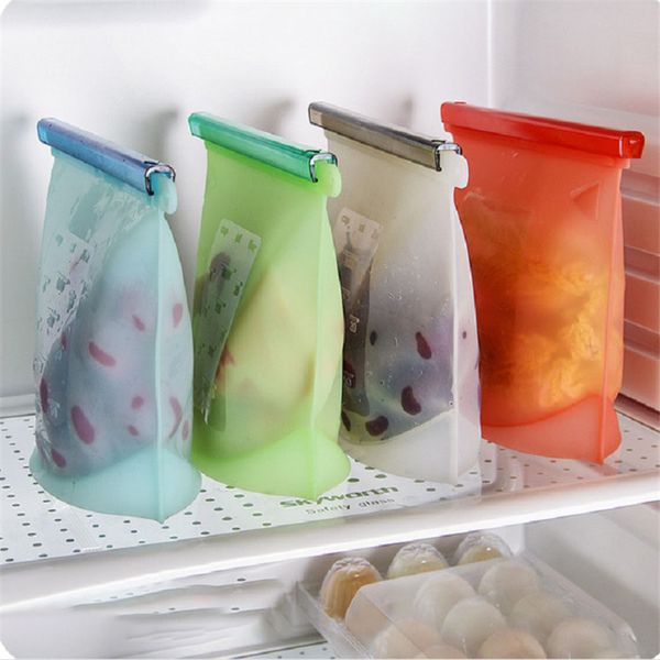 

containers storage bag reusable food sealing self-sealing er cooking fresh-keeping