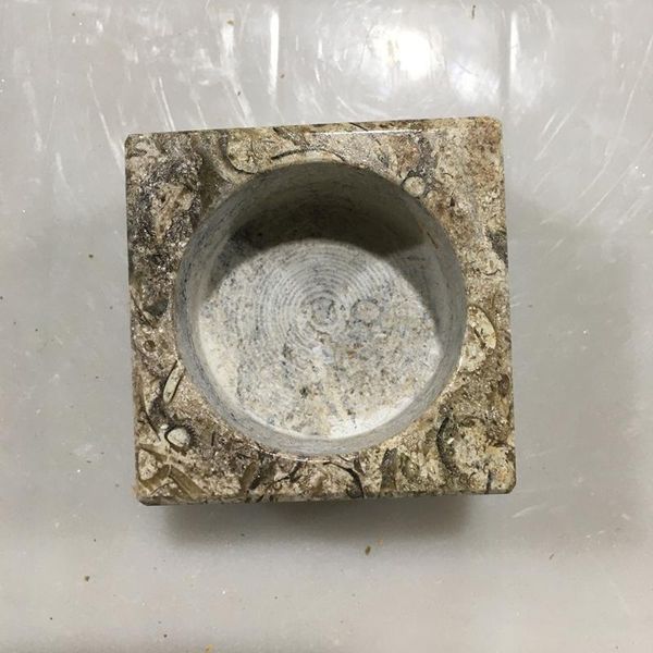 

decorative objects & figurines 1pc marble square candle holder home living room decoration art restoring spiritual power