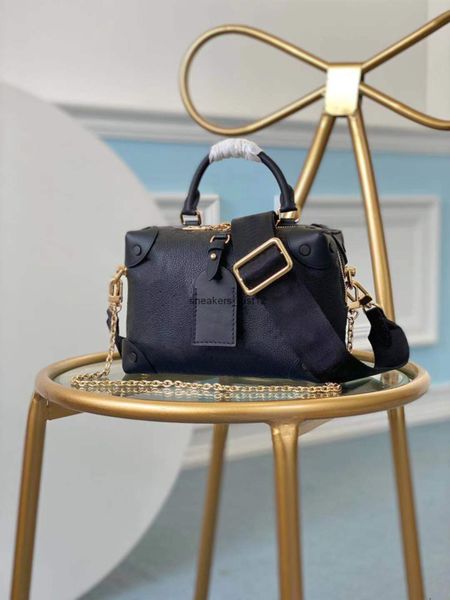 

lvvl bag handbags petite malle souple handbag women embossed leather tote solds womens s hands purses shoulder strap hands shopping totes