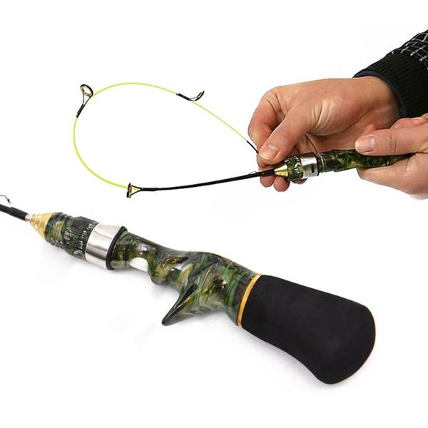 

50cm 60cm portable pocket ice fishing spinning rods mini pole carp rod winter tackle vara de pesca boat