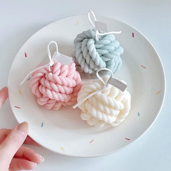 

craft tools wool ball candle silicone mold design diy handmade soap making wax plaster decoration