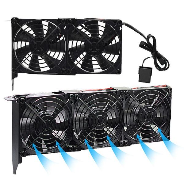 

universal vga cooler dual 80mm graphics card heatsink fans gpu radiator drop & coolings