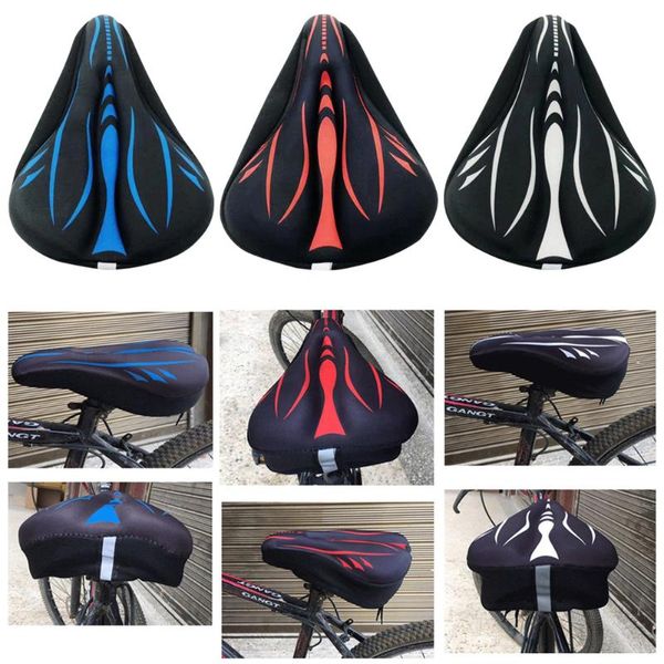 

bike saddles mountain saddle breathable cushion cover soft cycling seat mat with reflective strip bicycle accessories