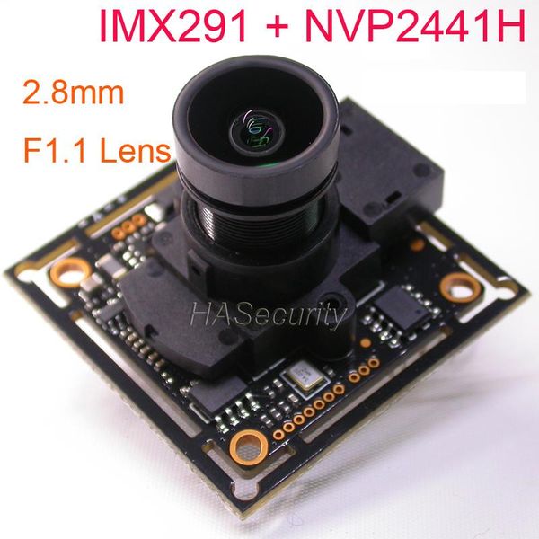 

f1.1 / 2.8mm lens ahd-h (1080p) cvbs(d1) 1/2.8" starvis imx291 cmos + nvp2441 cctv camera module pcb board +osd cable +irc ip cameras