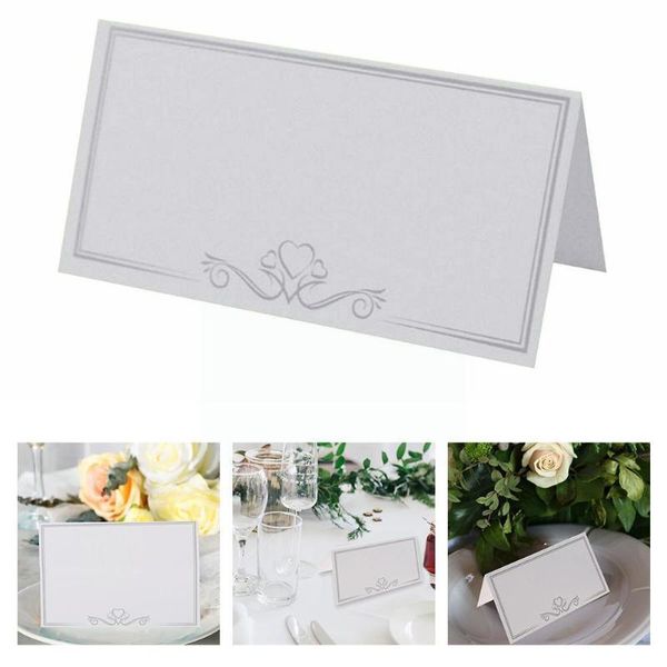 

greeting cards vintage white blank place name card wedding table supplies party w8e9