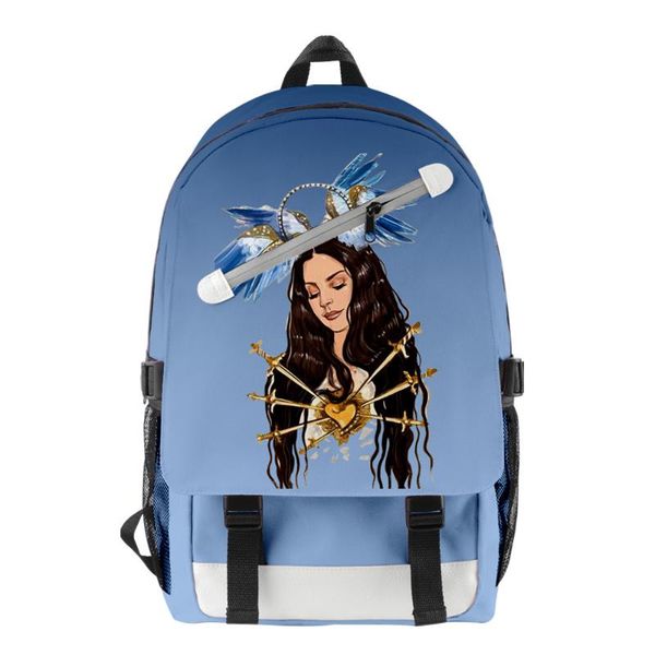 

backpack lana del rey women men primary middle school students schoolbag boys girls oxford waterproof travel