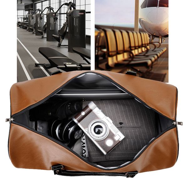 

fashion luxurious duffel bags mens travel duffle bag brown flower womens luggage large capacity sport handbags tote size 45-50cm original pi