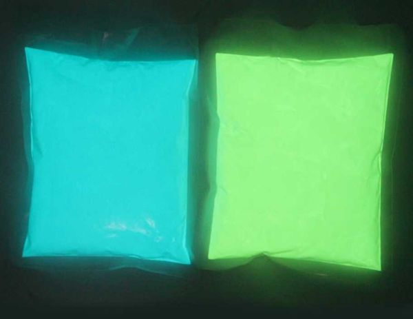 

100g/bag phosphor powder nail glitter 12 colors rare earths dust long-acting luminous glow in the dark, Silver;gold