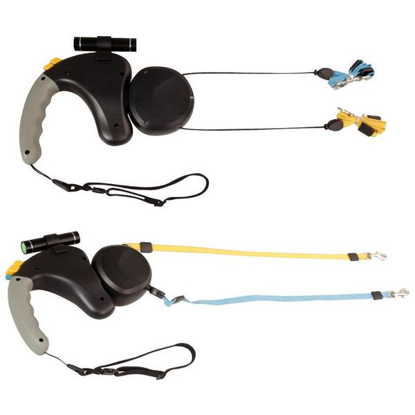 

good quality pet dog double head leashes one pull two open handle easy to grasp with rope not fall off collars &