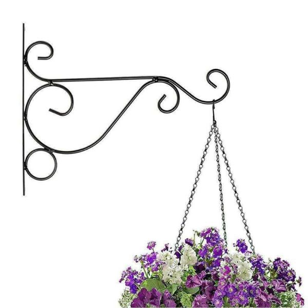 

metal plant hangers brackets outdoor garden hanger hook hooks & rails