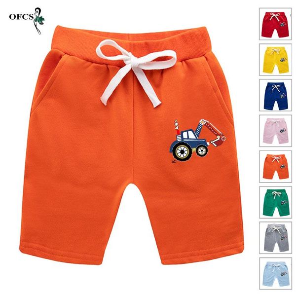 

shorts summer boys girls kids cotton casual beach sports cool clothes toddler cartoon elastic pants children's, Black
