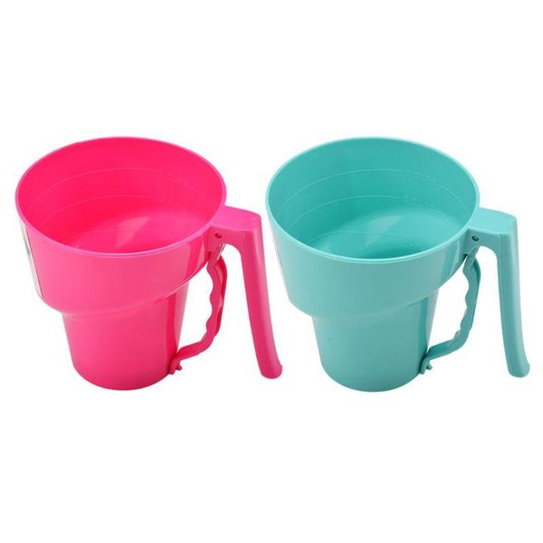 

baking & pastry tools flour sifter fine mesh powder sieve icing sugar manual cup h7ed