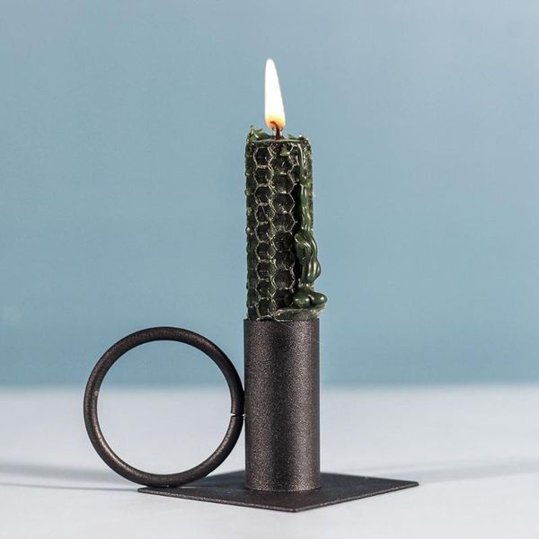 

candle holders black set of 2 candlesticks for wedding dinning valentine's day
