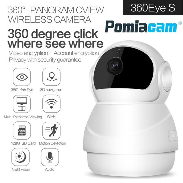 

cameras hd 1080p wireless ip camera 360degree panoramic view home security cctv p2p motion detection snowman robot wifi