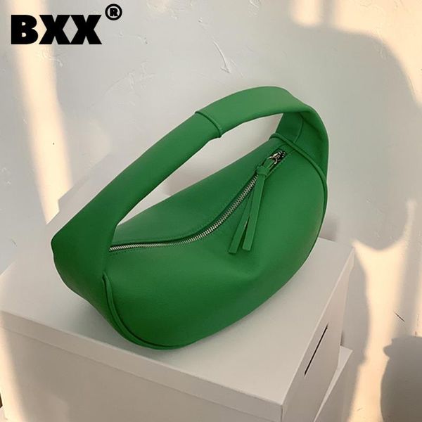 

[bxx] simple solid color pu leather bags for women 2021 summer shoulder bag handbags trending luxury hand hs087