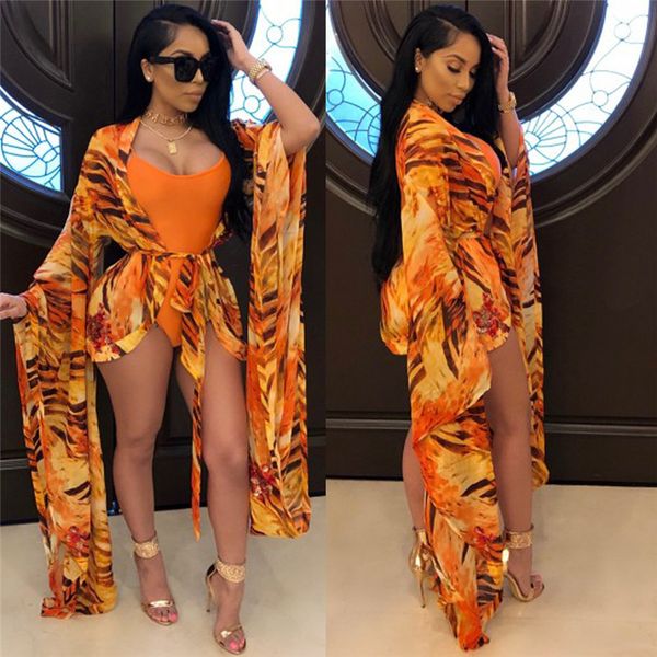 

casual dresses digital printed swimsuit bikini two-piece suit with belt, Black;gray