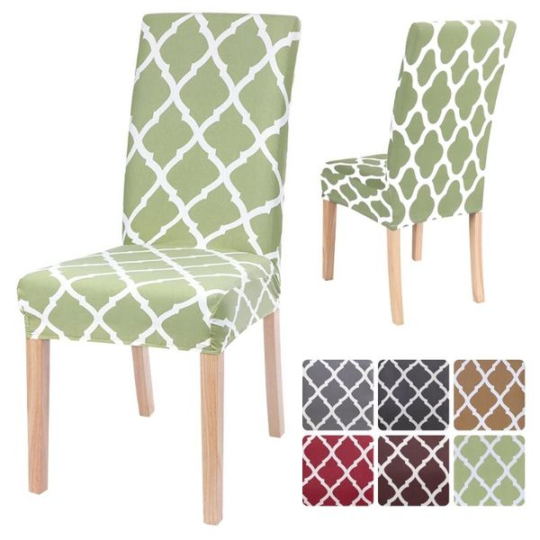 

chair covers 1/2/4/6pcs printed cover spandex elastic slipcovers universal for dining room wedding banquet