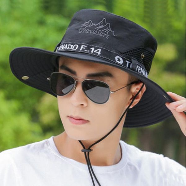 

beanies bucket hat men summer sun protection outdoor casual uv
