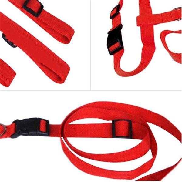 

dog collars & leashes adjustable running leash nylon hand dogs harness collar jogging lead waist traction belt rope y pet products