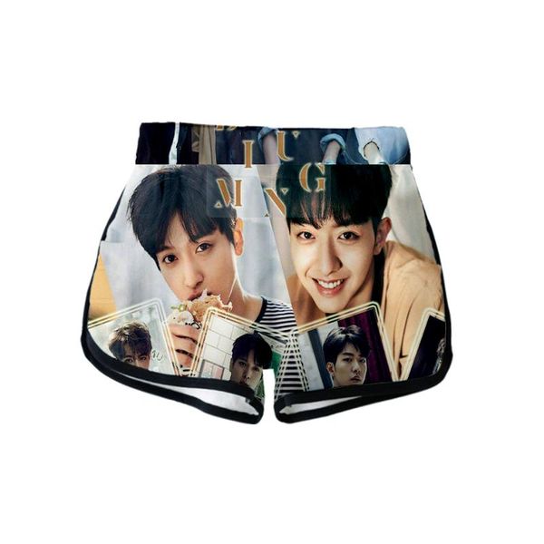 

women's shorts 3d cnblue summer kpop hip hop harajuku vintage streetwear pank style short trousers, White;black