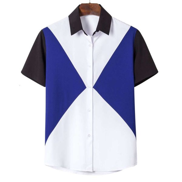 

shirtssummer short sleeve casual men's 2020 solid color shirt, White;black