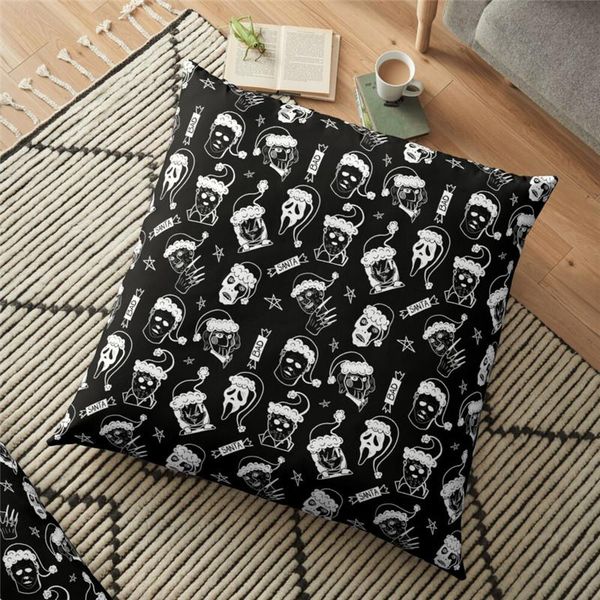

cushion/decorative pillow funny black bad santas printed cushion cover interesting halloween 45*45cm throw case decorative for home