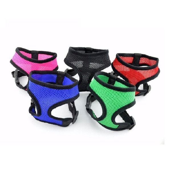 

dog apparel fashion breathable vest collars chest chain puppy cat pet harness leash lead set straps adjustable accessories
