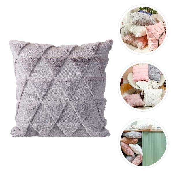 

pillow geometric design sofa simple style plush color