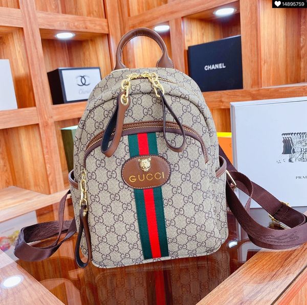 

luxurys designers bags women tote brand letter embossing genuine leather backpack style with original dust bag 11