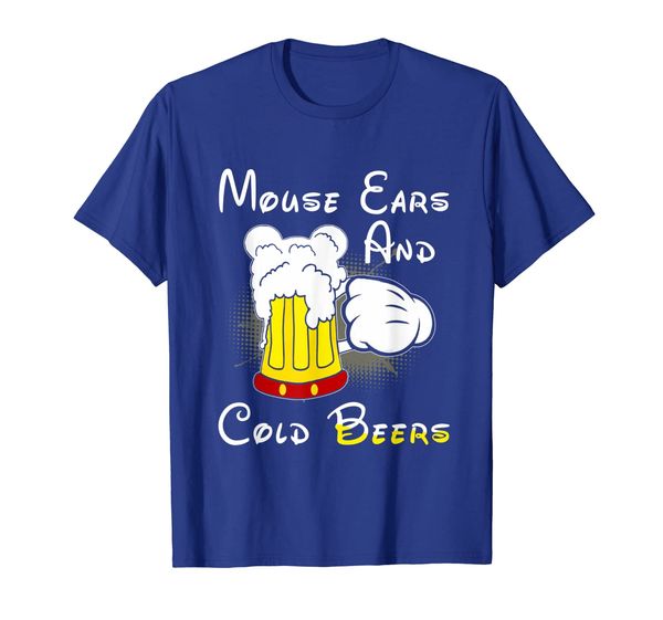 

mouse ears and cold beers shirt funny beer lovers tee shirt, White;black