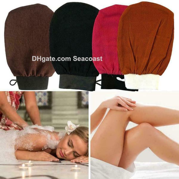 

500pcs moroccan hammam bath towel scrub scrubber glove exfoliating cloth facial body peeling mitten mit massage