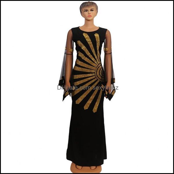 

ethnic clothing apparel african dresses for women dashiki elasticity arrivals flowers pattern print dress long sleeve casual africa drop del, Red