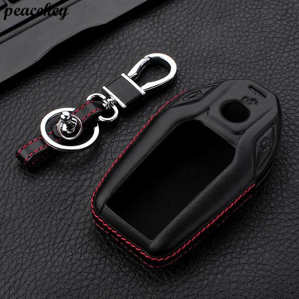 

keychains peacekey genuine leather car key fob cover case skin protector for 2021 7 series 730li 740li 750li g11 g12, Silver