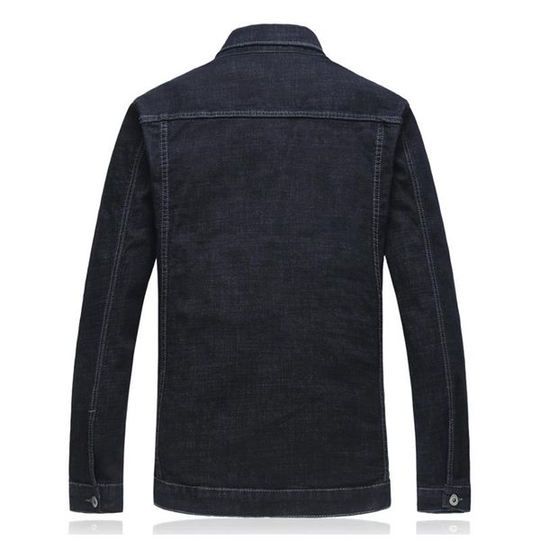 

men's jackets big size denim jacket 2021 spring fashion casual black lapel jean male brand clothes 4xl 5xl 6xl, Black;brown