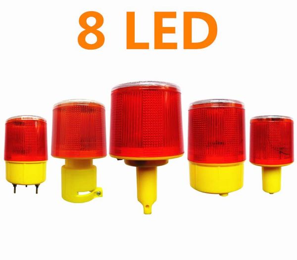 

bright led solar powered traffic warning light barricade lights strobe tower road cone