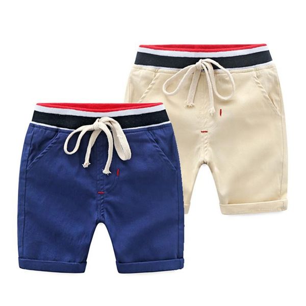 

shorts 2021 summer boy toddler casual cotton short pants trousers outfits with waist belt, Black