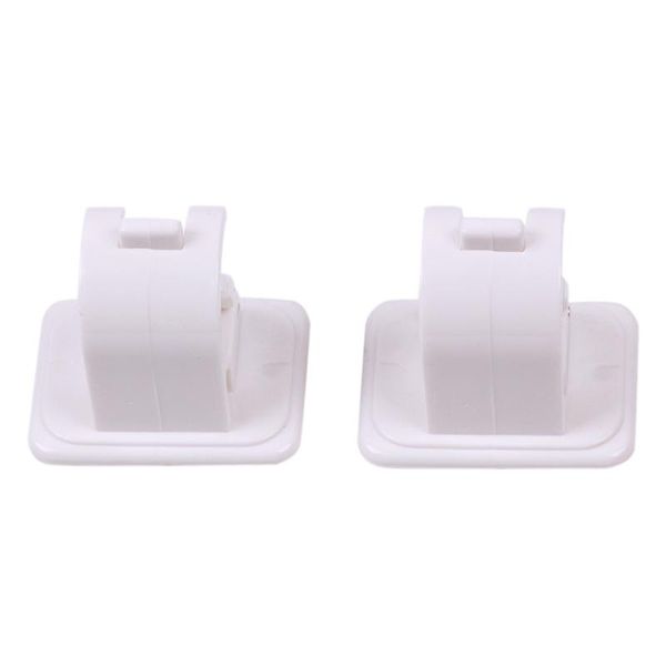 

other home decor pcs white hanging rod clip adhesive wall curtain clamp hooks shower fixed rack adorable