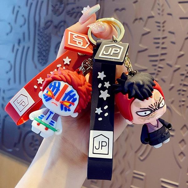 

keychains keychain gojo itadori fushiguro kugisaki sukuna kawaii doll bag pendant fans gift collection props for anime jujutsu kaisen, Silver