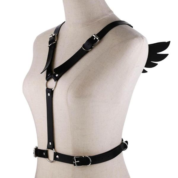 Andere Ledergeschirr Goth Punk Körperkette Damen Riemen Sommer Festival Mädchen Dessous Käfig Rave Babe Schmuck Gürtel