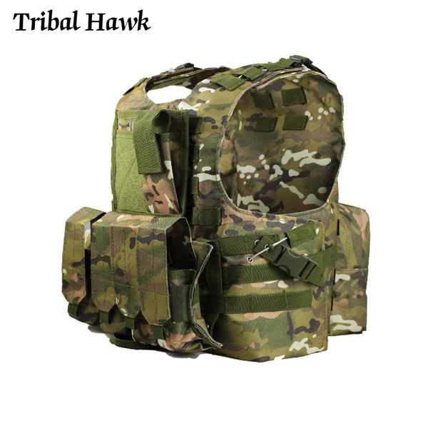 

hunting jackets military tactical vest molle combat assault carrier camouflage cs outdoor clothing shooting equipment, Camo;black