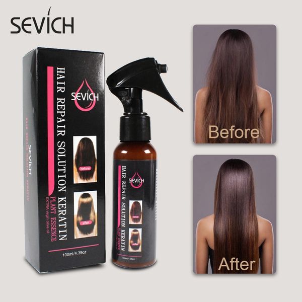 

sevich 100ml hair repair spray repairs damage restore soft hairs for all types keratin scalp treatment 0997