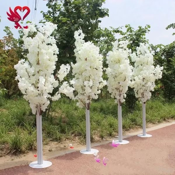 

wedding party 5ft tall 10 piece/lot slik artificial cherry blossom tree roman column road leads for wedding party mall opened props