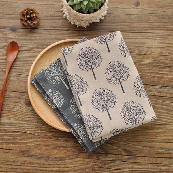 

table runner linen napkin towel double-layer meal mat heat insulation