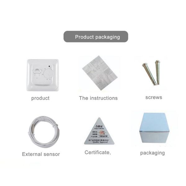 

smart home control v719h indoor warming temperature controller 220v 16a manual operation floor room thermostat heating switch