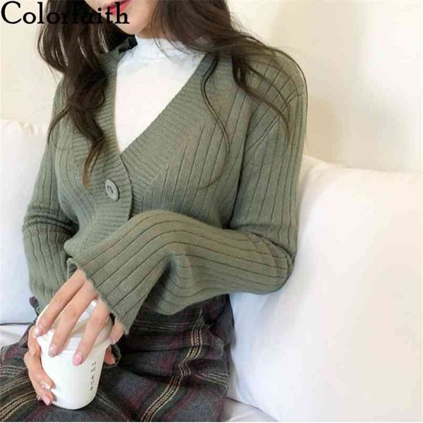 

women's sweaters spring autumn fashionable casual v-neck single breasted knitting short cardigans swc356 210427, White;black