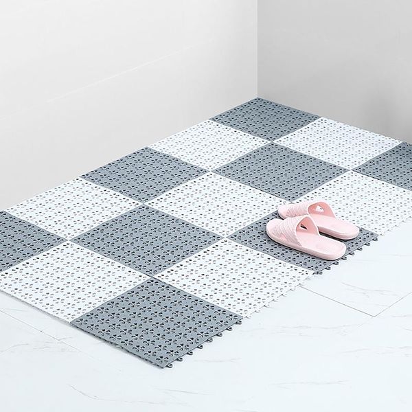 

bath mats mat 300x300mm bathroom anti-slip splicing color combination floor mesh drainage carpet home decoration