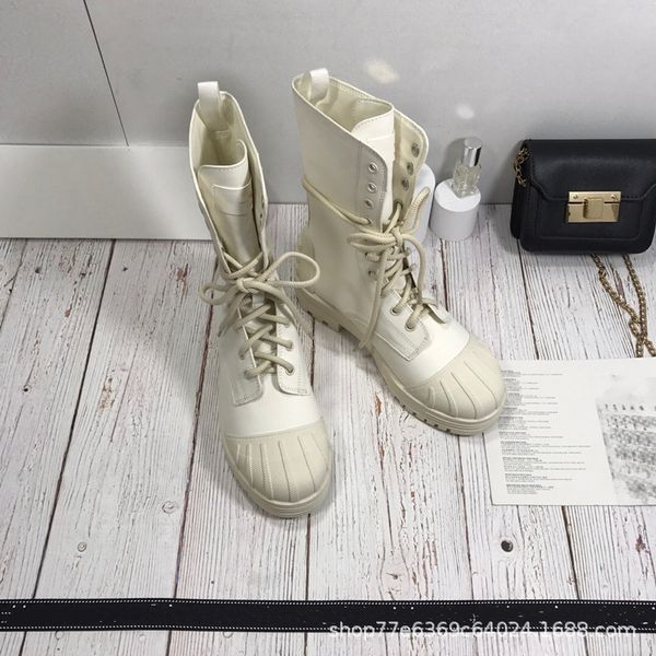 

60% off sale shell head knight boots star same british style martin embroidered letter bandage color blocking thick soled short, Black