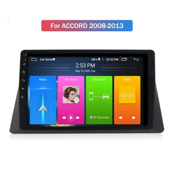 9-дюймовый автомобиль DVD-плеер GPS Navigation для Honda Accord 2008-2013 Голотный блок Автоцинеру