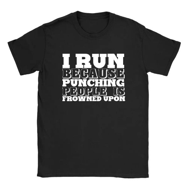 

i run because mens t-shirt marathons runner long distance gift top, White;black